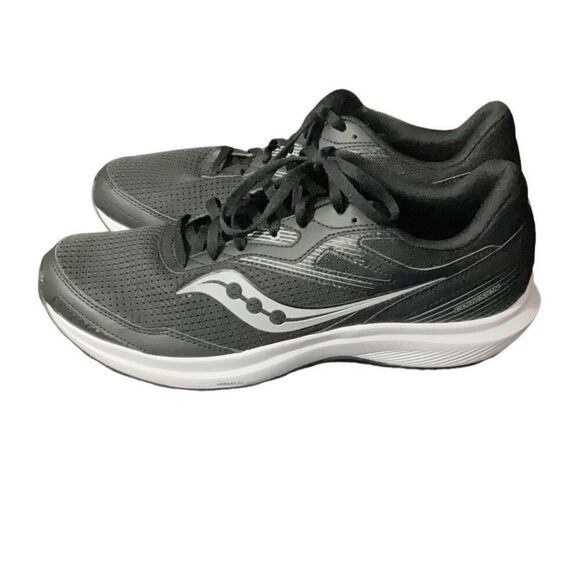 Saucony Mens Mesh Sneakers Black White  Cohesion 16 Versarun Size 10  S20781 NEW - Picture 2 of 10